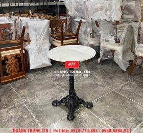 Bàn chân gang đúc mặt đá HTT01