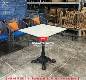 Bàn chân gang đúc mặt đá HTT02