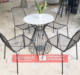 Bàn ghế sắt mỹ nghệ HTT-01