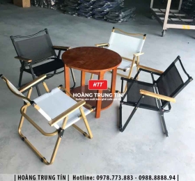 Bàn ghế cafe xếp lưới quán cóc HTT02