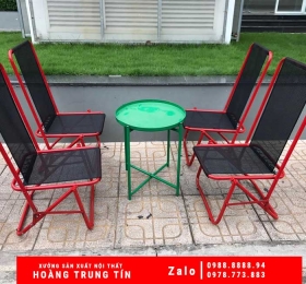 Bàn ghế xếp lưới HTT-05