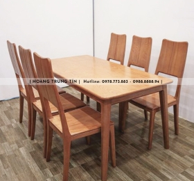Bộ bàn ăn ghế gỗ xoài bền đẹp