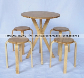 Mẫu Bàn gỗ 4 Ghế