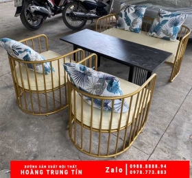 Bộ bàn ghế sofa sắt nệm HTT-15