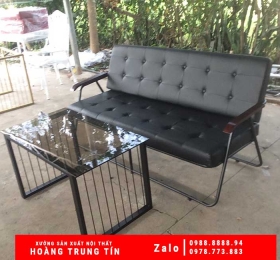 Bộ bàn ghế sofa sắt nệm HTT-19