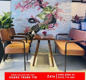 Bộ bàn ghế sofa sắt nệm HTT