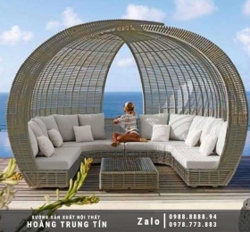 Ghế thư giãn nhựa giả mây