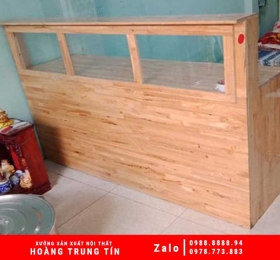 Mẫu Quầy Pha Chế Bằng Gỗ - HTT003