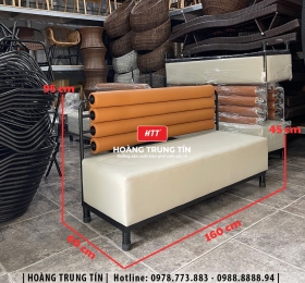Sofa sắt nệm cafe HTT01