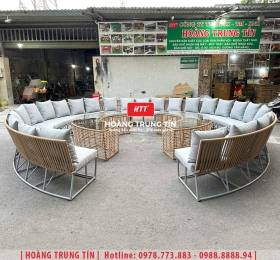 Sofa đan dây dù ngoài trời HTT-01