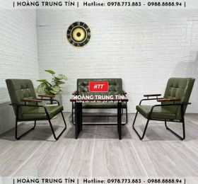 Sofa sắt nệm cao cấp theo yêu cầu HTT03