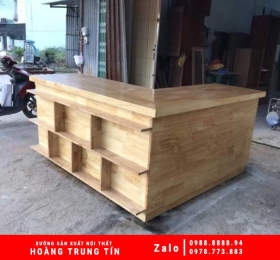 Mẫu Quầy Pha Chế Bằng Gỗ - HTT011