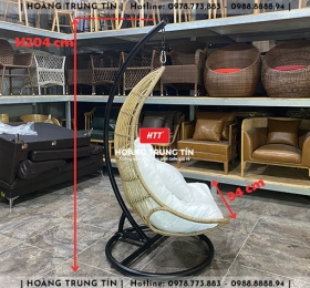Xích đu đơn đan nhựa giả mây HTT001