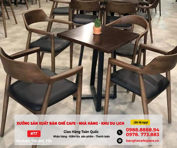 Hướng dẫn chọn lựa Bàn ghế gỗ quán cà phê và địa chỉ mua uy tín