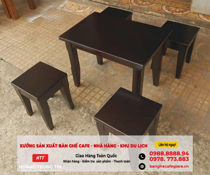 Bàn ghế gỗ mini: Sự linh hoạt và tiện ích trong thiết kế nội thất đương đại