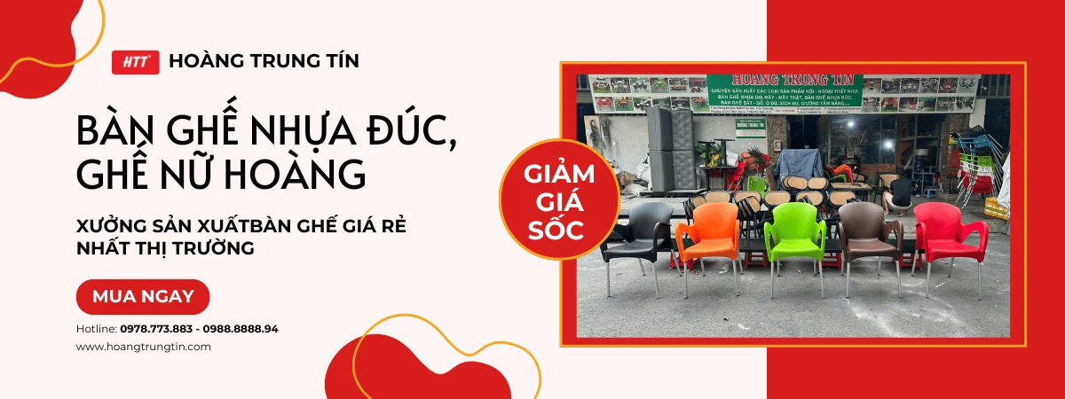 Bàn ghế nhựa đúc 
