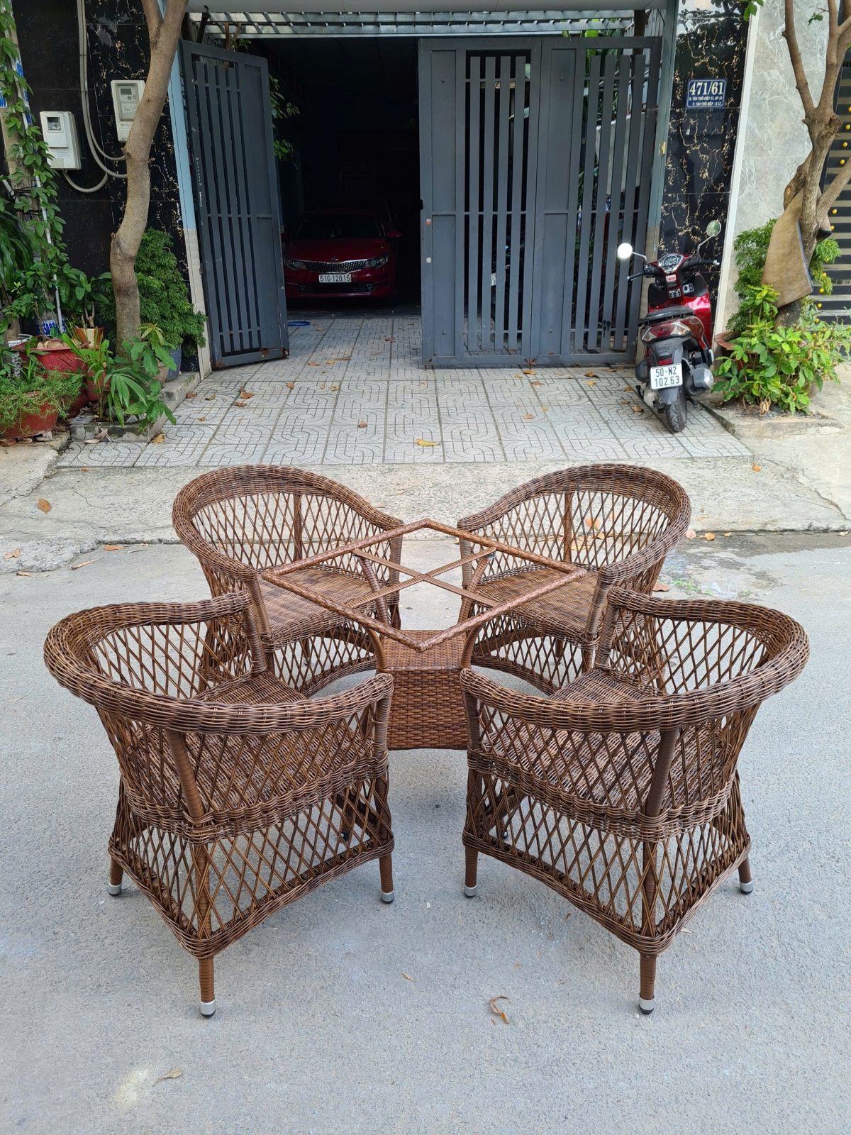 Thanh Lý Bộ Bàn Ghế Giả Mây Mẫu Số 01