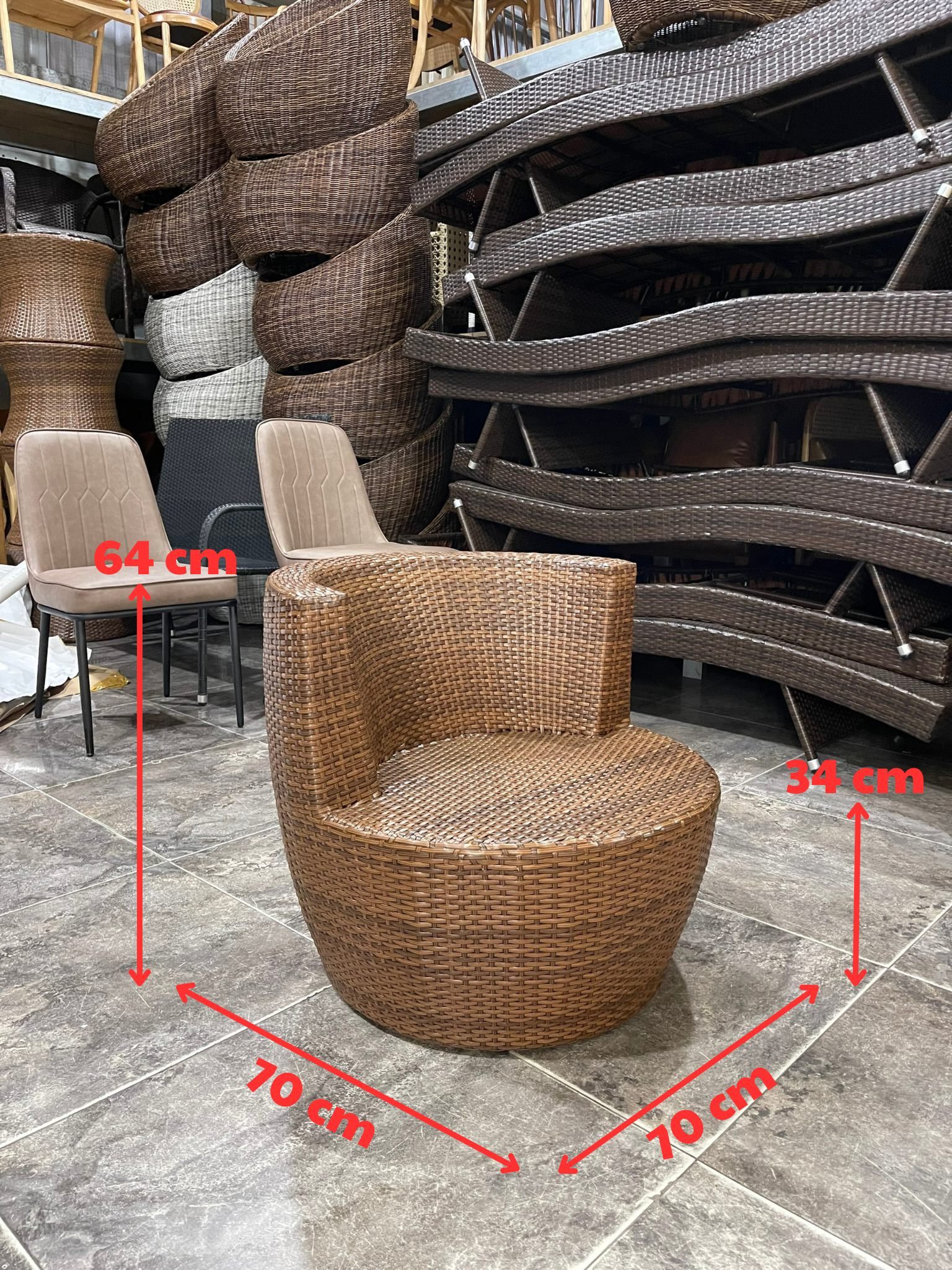 Thanh Lý Bộ Bàn Ghế Sofa Mây Nhựa Ngoài Trời Màu Giả Gỗ