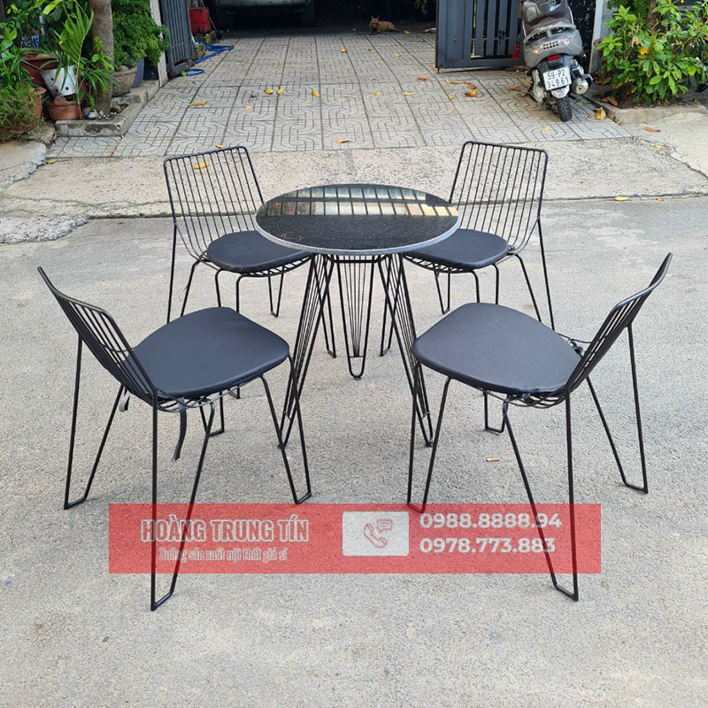 Bàn ghế sắt mỹ nghệ HTT-BGSMN15