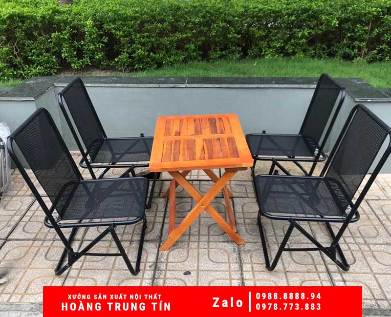 Bàn ghế xếp lưới (4)