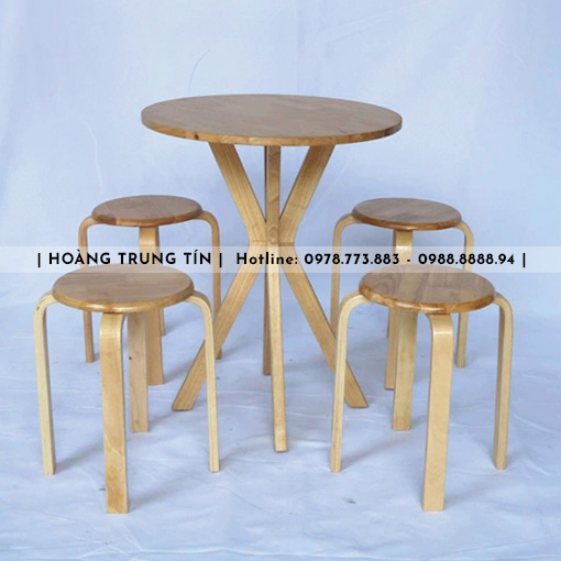 Mẫu Bàn gỗ 4 Ghế