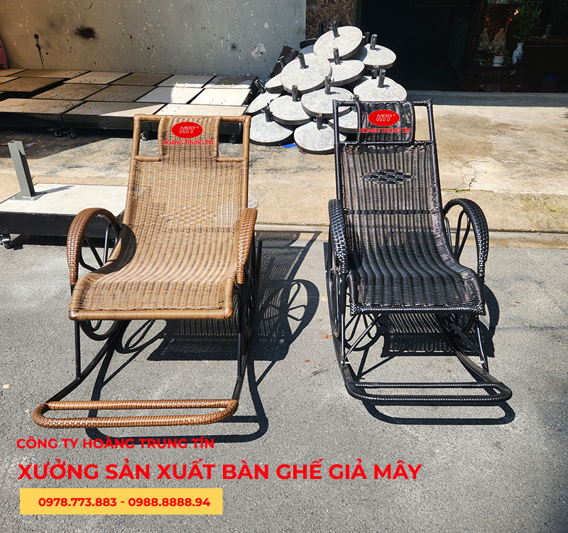 Ghế nằm thư giãn giả mây, nằm cực kỳ thoải mái
