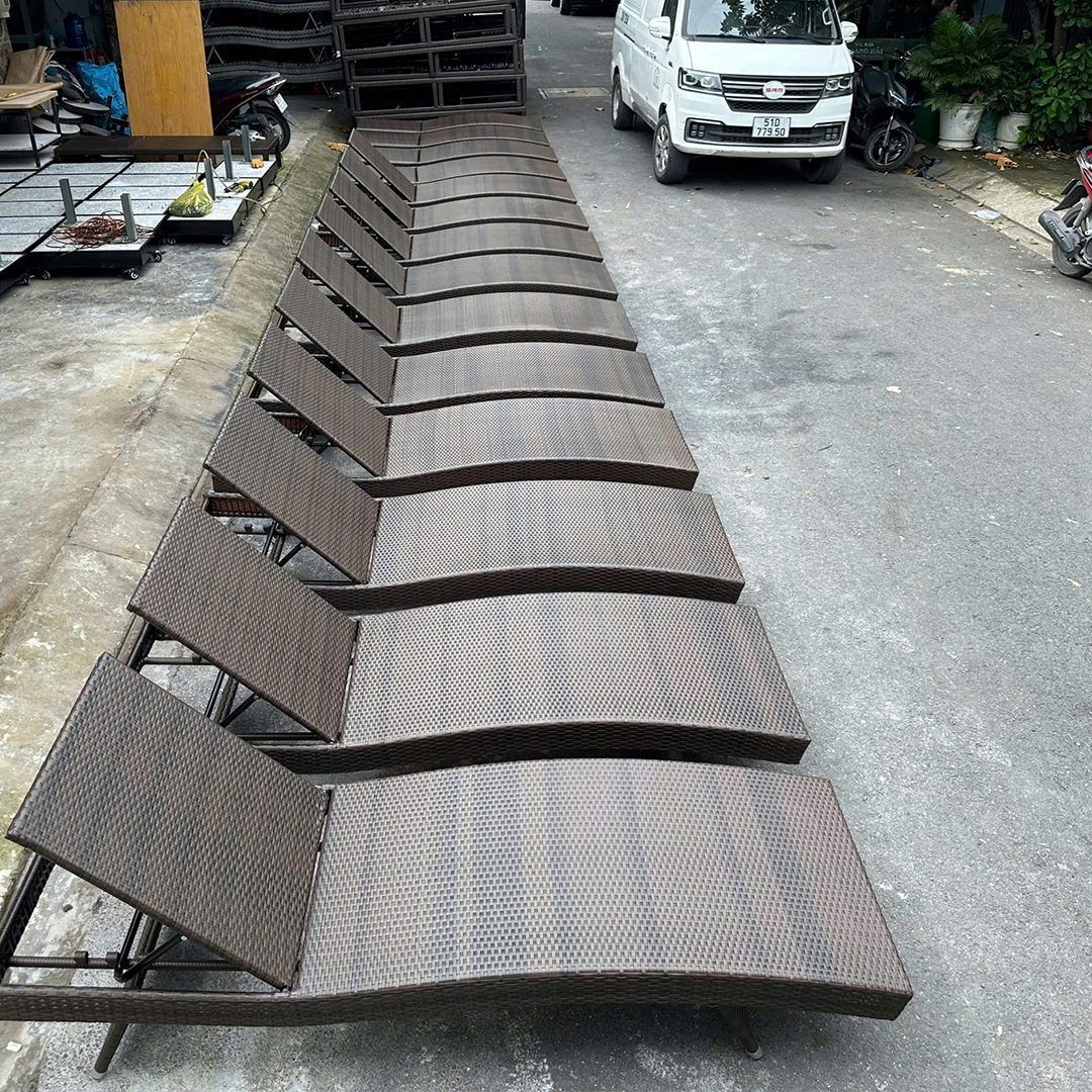 Thanh Lý Giường Tắm Nắng Nhựa Mây