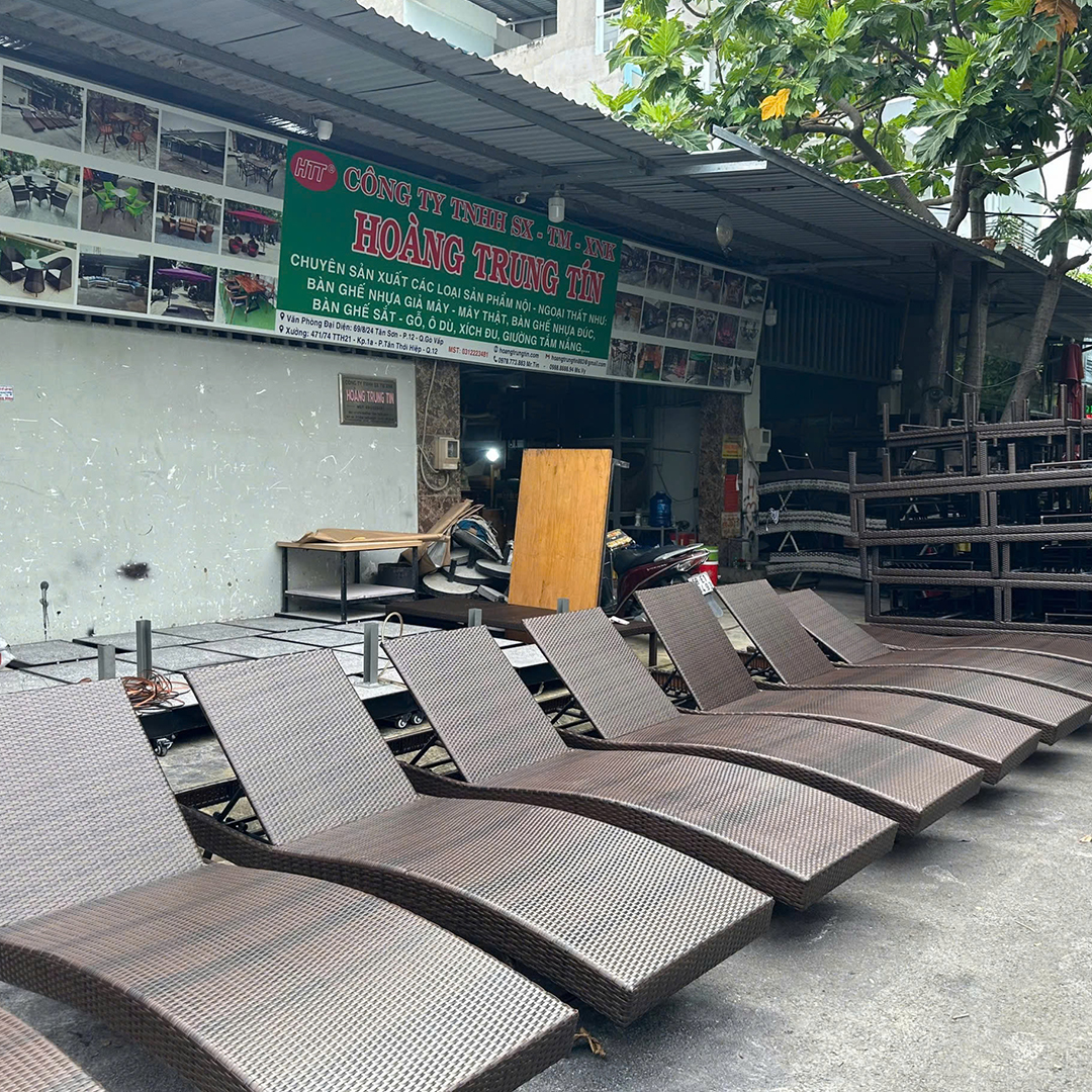Thanh Lý Giường Tắm Nắng Nhựa Mây