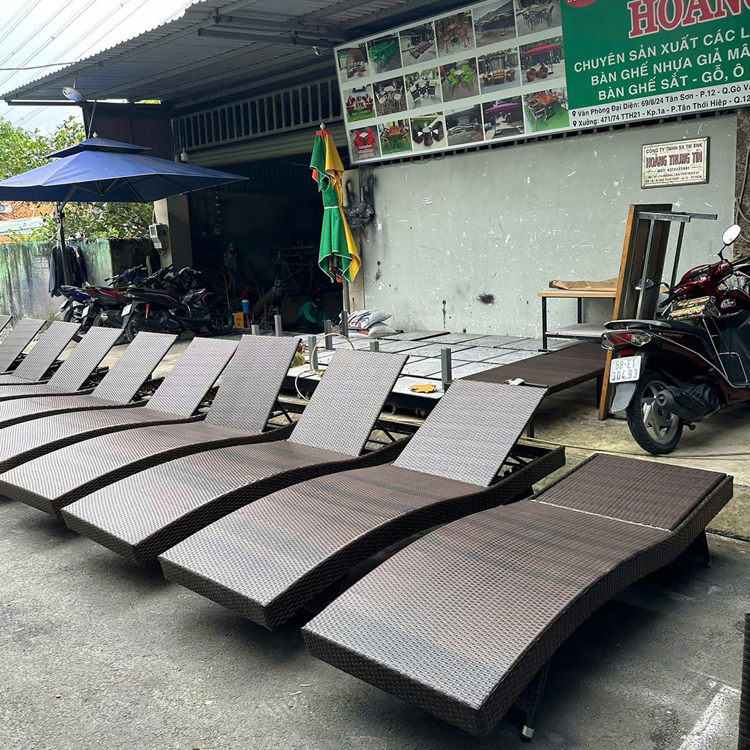 Thanh Lý Giường Tắm Nắng Nhựa Mây