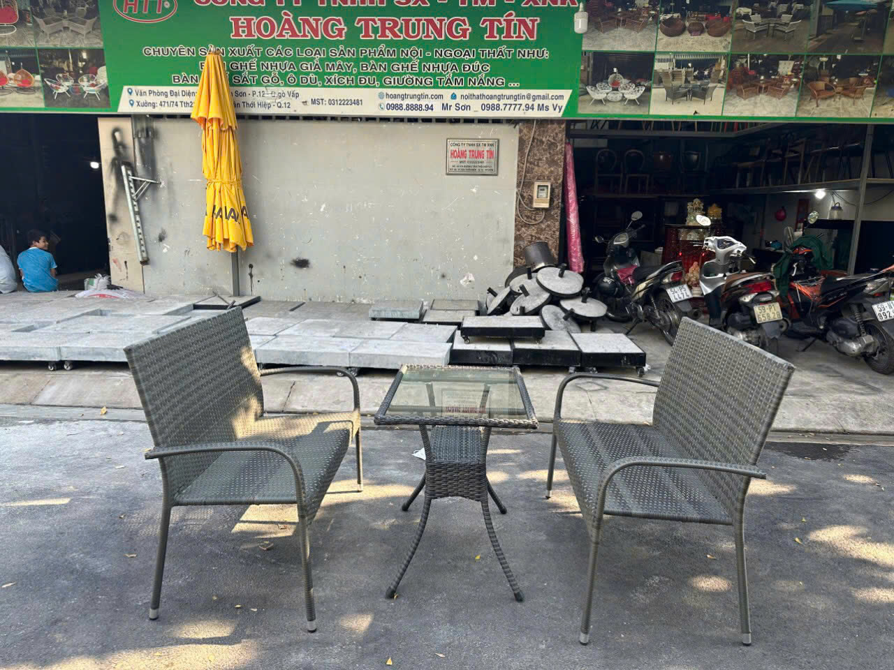Thanh Lý Bộ Bàn Ghế Giả Mây Mẫu Số 02