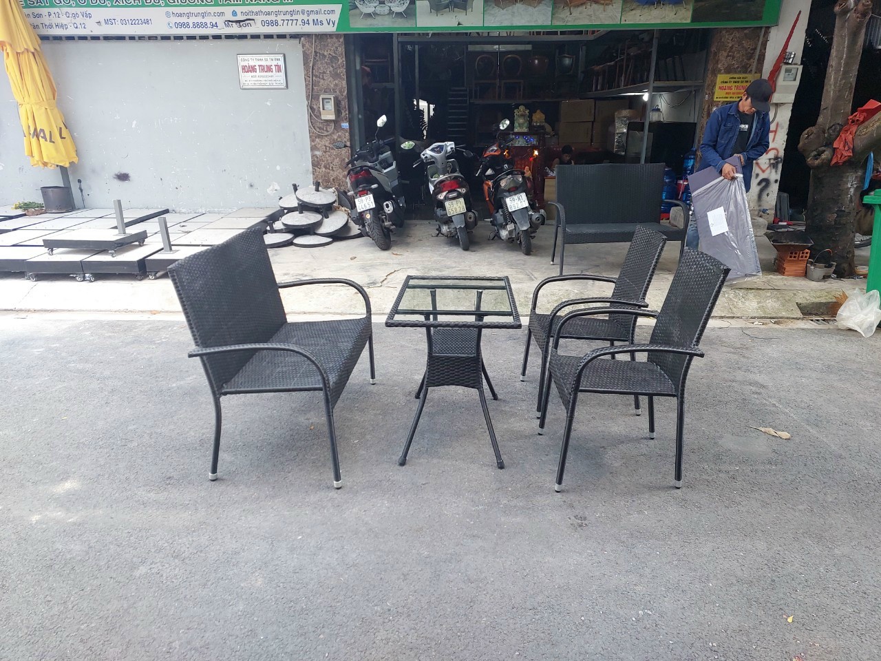 Thanh Lý Bộ Bàn Ghế Giả Mây Mẫu Số 02