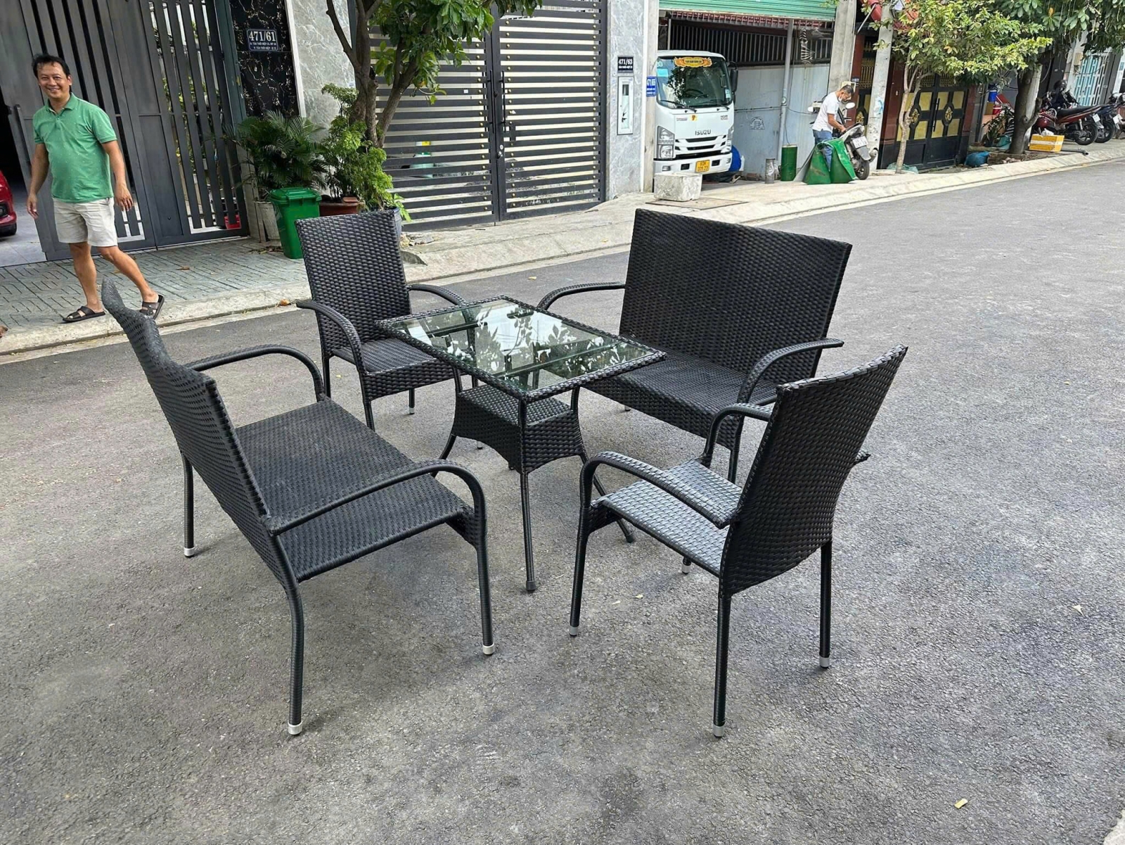 Thanh Lý Bộ Bàn Ghế Giả Mây Mẫu Số 02