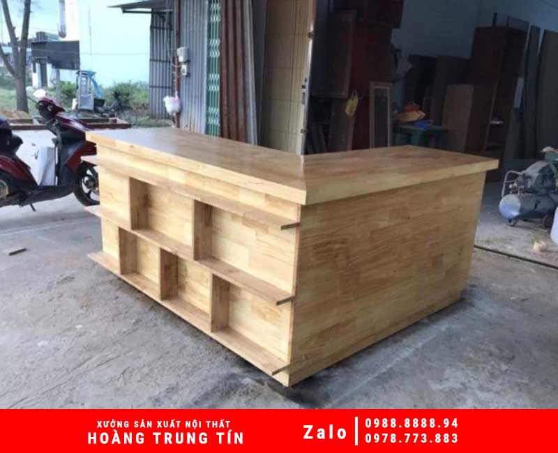 Mẫu Quầy Pha Chế Bằng Gỗ - HTT001