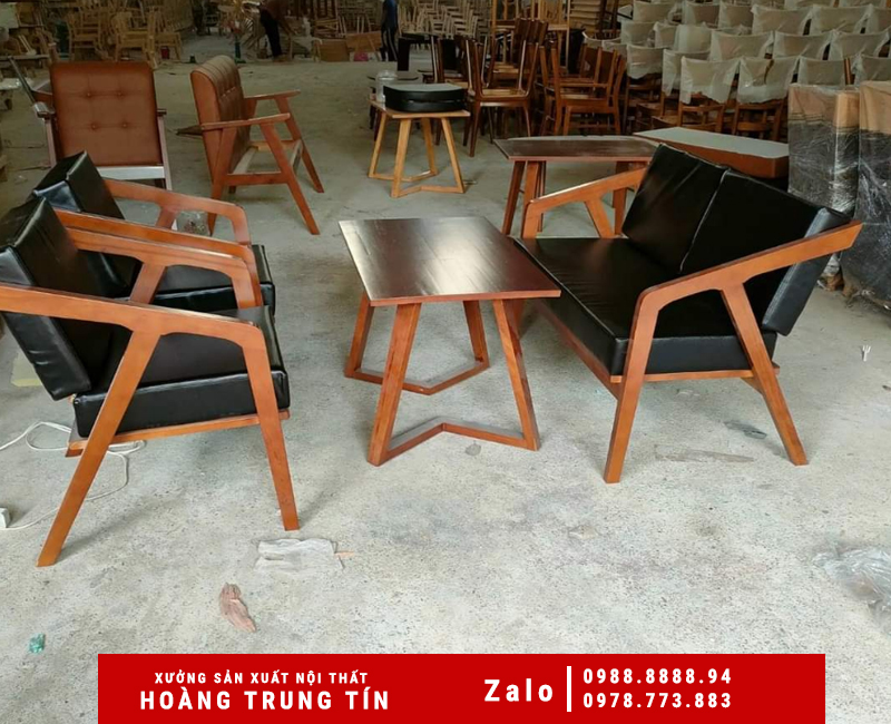 Bộ Sofa gỗ công nghiệp